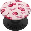 imageCoquette Cherry and Pink Bow PopSockets Adhesive PopGripAdhesive PopGrip