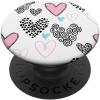 imagePink Hearts Love Symbol Girl Cute Minimalistic PopSockets Swappable PopGripStandard