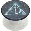 imagePopSockets Phone Grip with Expanding Kickstand Adhesive Grip  Glitter Deathly HallowsGlitter Deathly Hallows