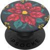 imagePopSockets Phone Grip with Expanding Kickstand Adhesive Grip  Poinsettia Single