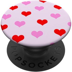 Heart Pattern Valentines Day PopSockets Adhesive PopGrip(Adhesive PopGrip)