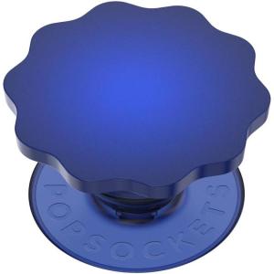 ​​​​​​​​PopSockets Phone Grip with Expanding Kickstand, Adhesive Grip – Neo Noir(Molded Flower Cobalt)