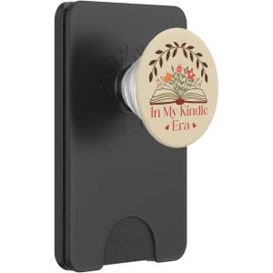 in My Kindle Era Botanical Flowers Book Lover PopSockets Adhesive PopGrip(Magnetic PopWallet)