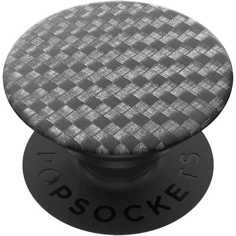 imagePopSockets Phone Grip for MagSafe Magnetic Holder Phone Stand Black  ThermocromaticCarbonite Weave