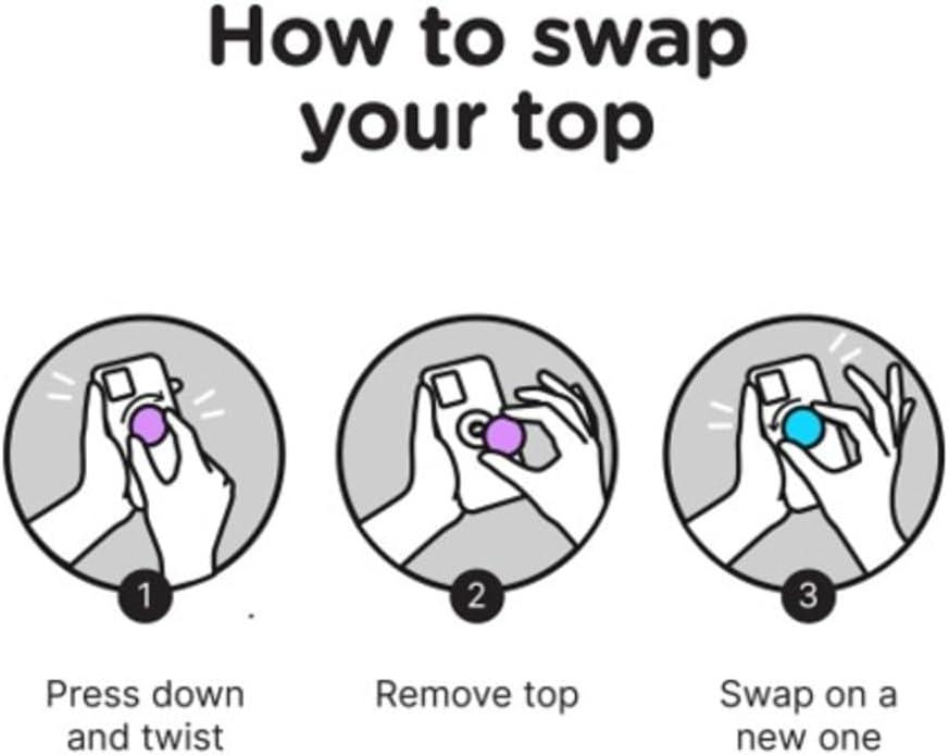 imagePopSockets PopTop Top only Base sold separately Swappable Top for PopGrip bases PopGrip Slide amp PopWallet HammerheadOpal