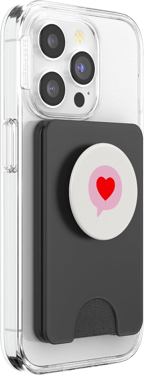 imagePopSockets Heart Phone Grip Send Love PopSockets Adhesive PopGripMagnetic PopWallet