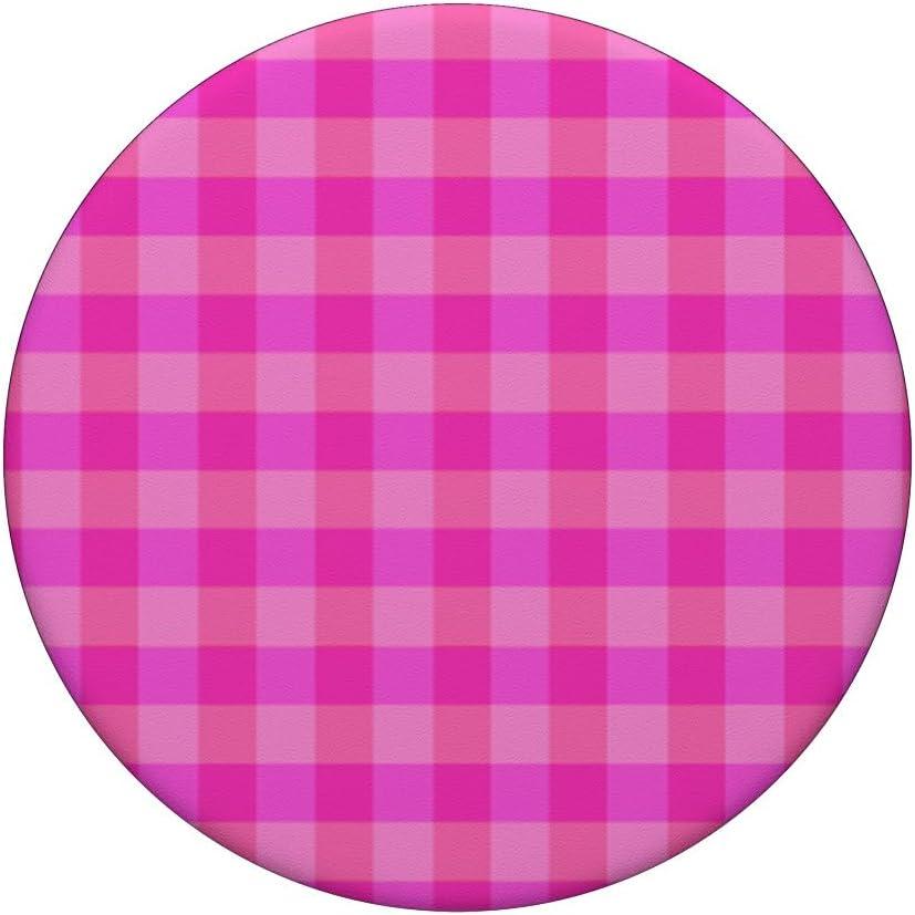 imagePopSockets Phone Grip Bright Pink Gingham PopSockets Adhesive PopGripAdhesive PopGrip