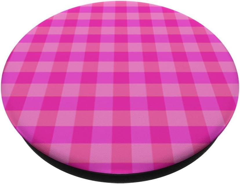 imagePopSockets Phone Grip Bright Pink Gingham PopSockets Adhesive PopGripAdhesive PopGrip