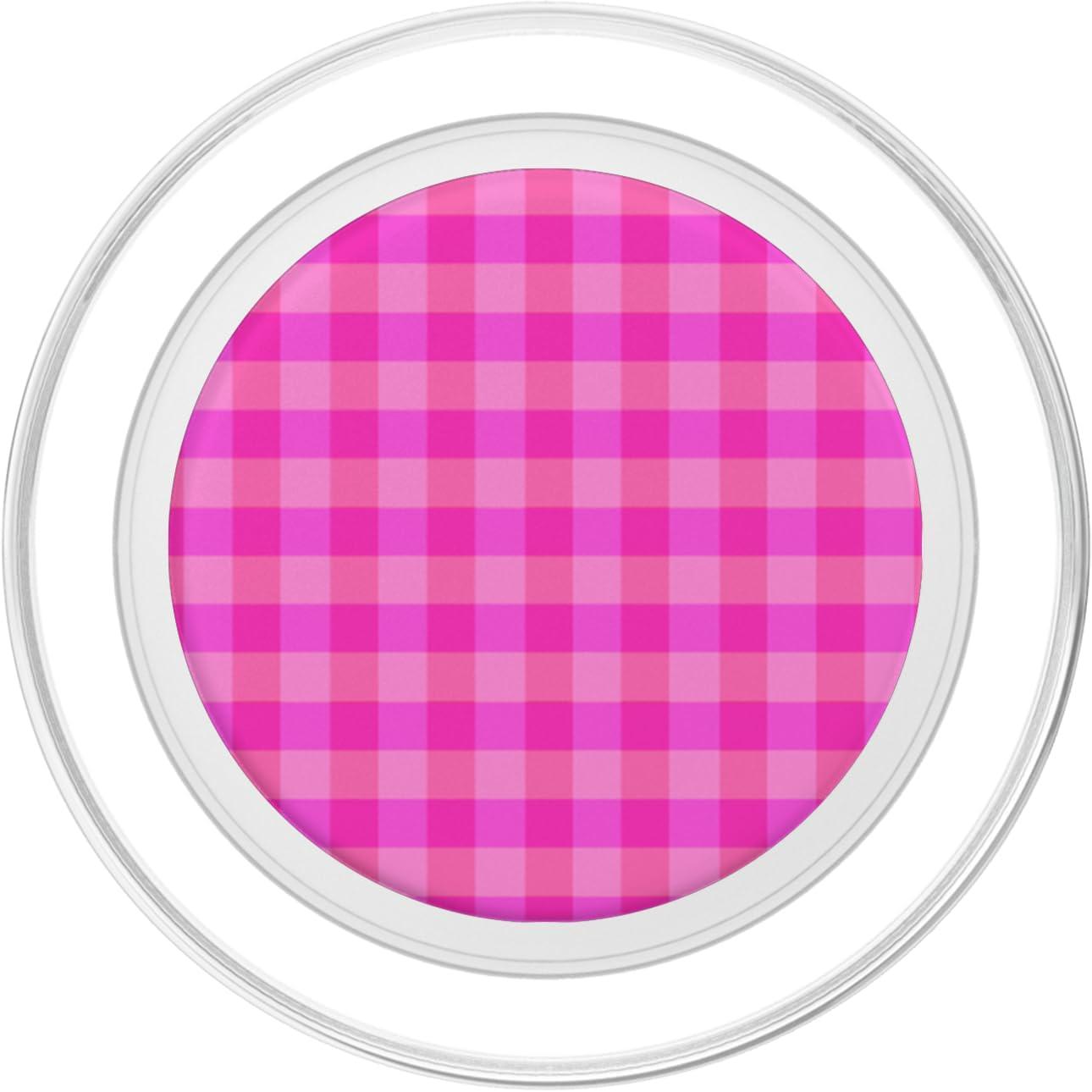 imagePopSockets Phone Grip Bright Pink Gingham PopSockets Adhesive PopGripMagnetic PopGrip