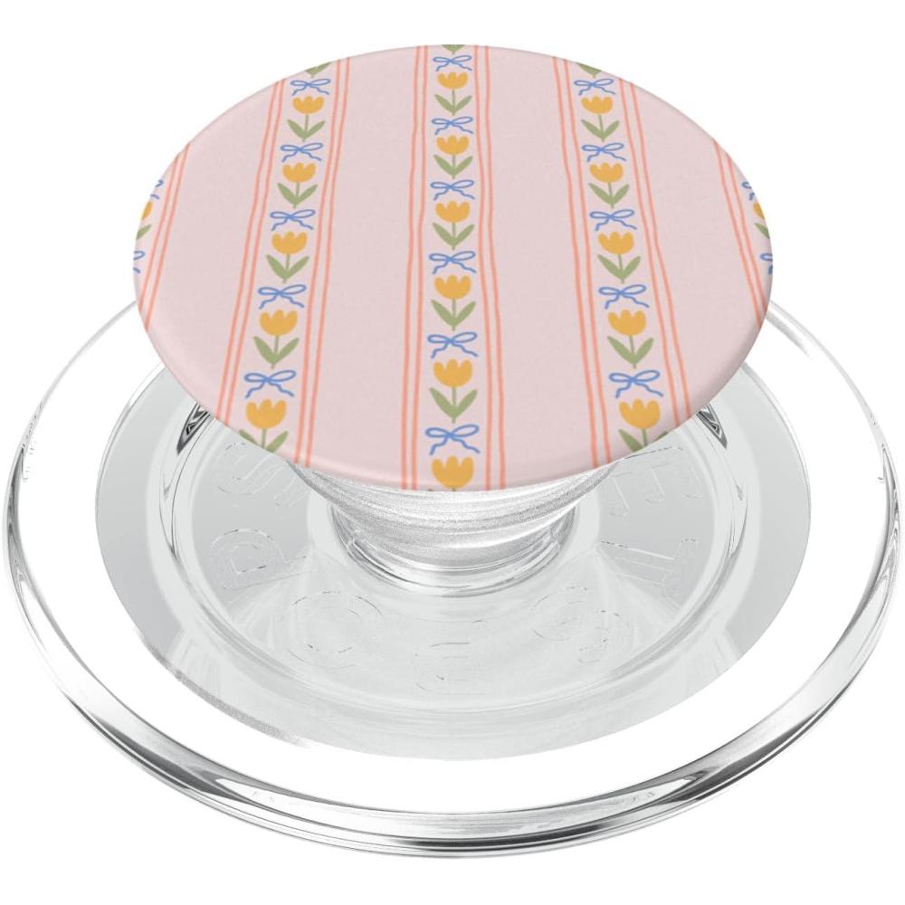 imagePopSockets Floral Phone Grip amp Stand Ribbon amp Bloom PopSockets Adhesive PopGripMagnetic PopGrip