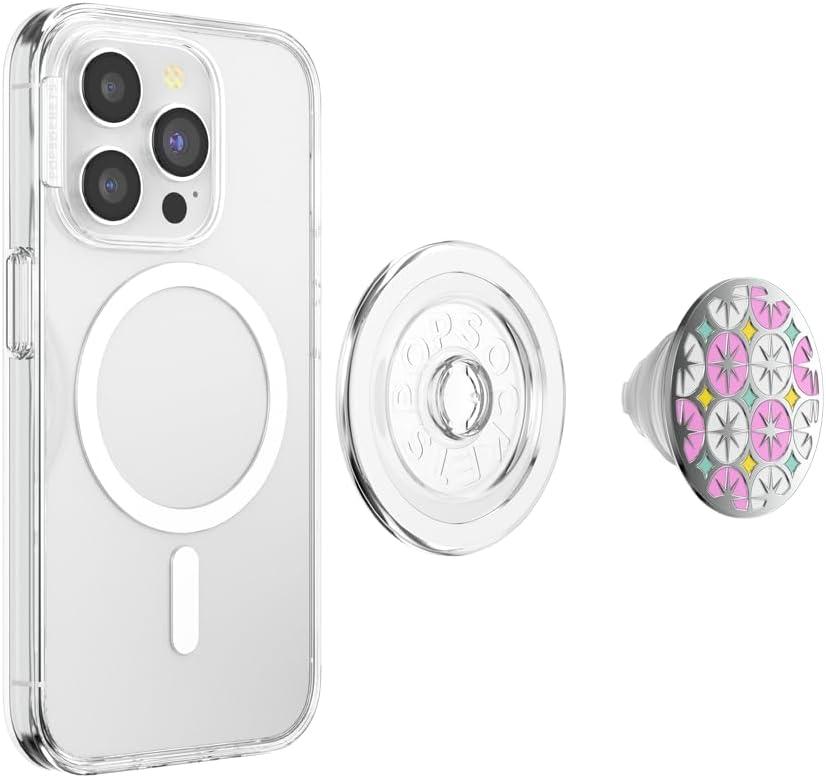 imagePopSockets Phone Grip for MagSafe with Kickstand Magnetic Stand Swappable Top Secure Hold for iPhone MagSafe Cases Phone amp Tablet Grip Enamel ScorpioAtomic Wallpaper