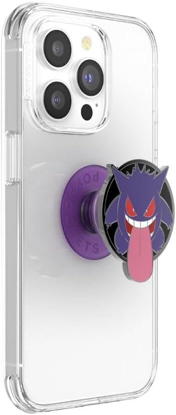 imagePopSockets PopGrip for MagSafe Magnetic Phone Grip amp Stand Swappable Top Secure Grip for iPhone MagSafe Cases Kickstand for HandsFree Viewing Wireless Charging Compatible Ghost GengarGengar Night