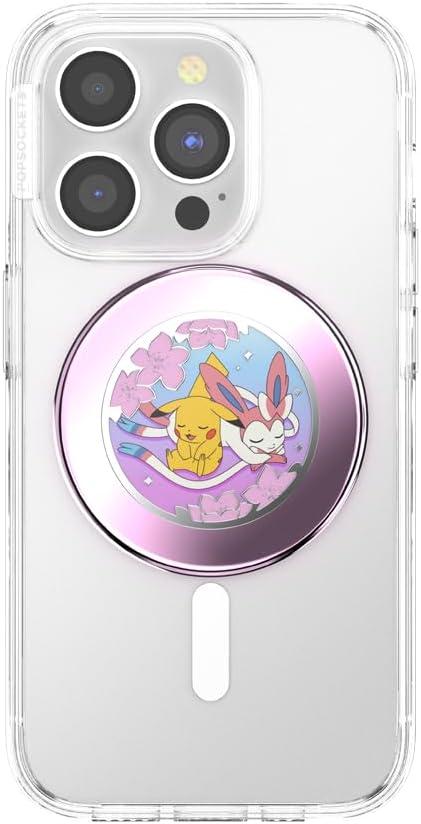 imagePopSockets PopGrip for MagSafe Magnetic Phone Grip amp Stand Swappable Top Secure Grip for iPhone MagSafe Cases Kickstand for HandsFree Viewing Wireless Charging Compatible Ghost GengarSakura Dreams