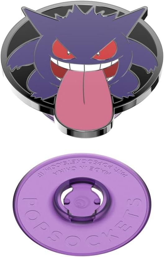 imagePopSockets PopGrip for MagSafe Magnetic Phone Grip amp Stand Swappable Top Secure Grip for iPhone MagSafe Cases Kickstand for HandsFree Viewing Wireless Charging Compatible Ghost GengarGengar Night