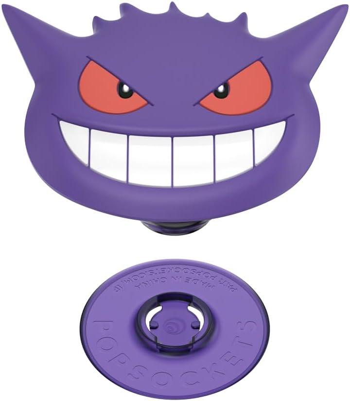 imagePopSockets PopGrip for MagSafe Magnetic Phone Grip amp Stand Swappable Top Secure Grip for iPhone MagSafe Cases Kickstand for HandsFree Viewing Wireless Charging Compatible Ghost GengarGengar Face