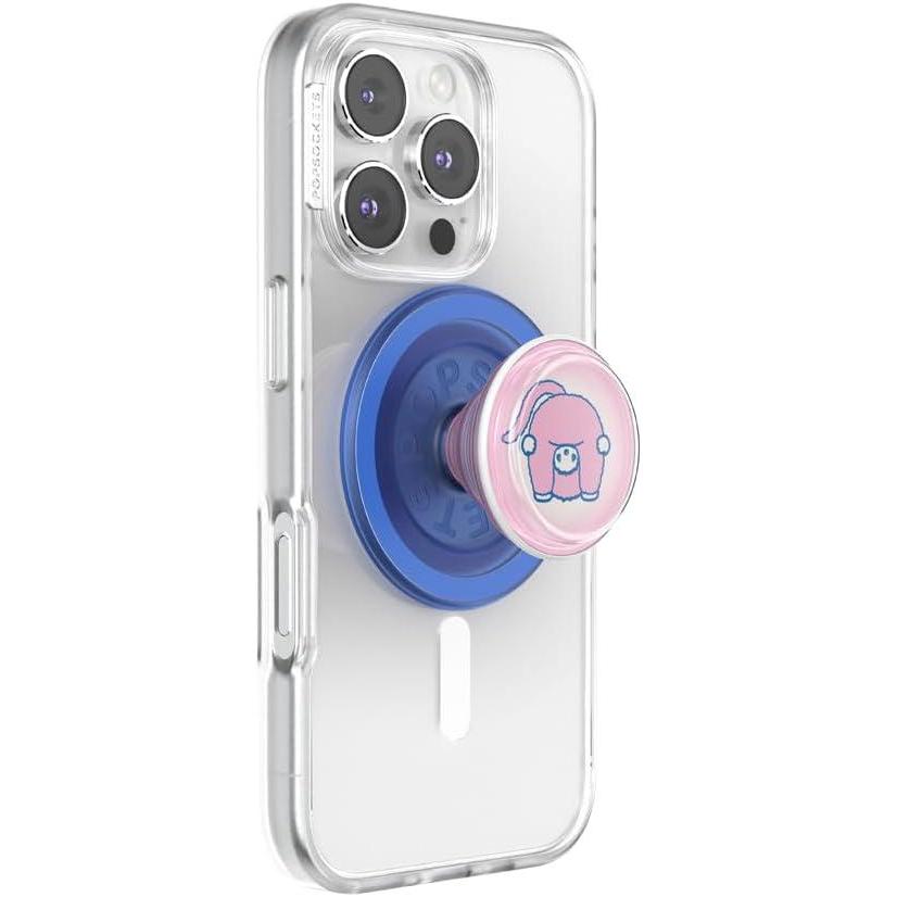 imagePopSockets Phone Grip for MagSafe with Kickstand Magnetic Stand Swappable Top Secure Hold for iPhone MagSafe Cases Phone amp Tablet Grip Enamel ScorpioCutie Patootie