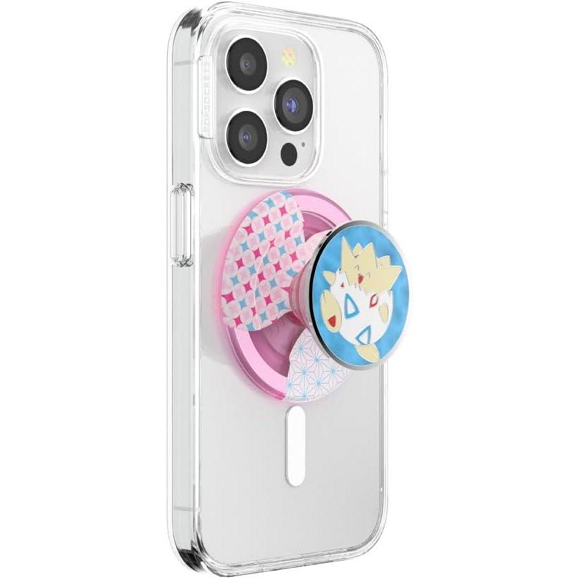 imagePopSockets PopGrip for MagSafe Magnetic Phone Grip amp Stand Swappable Top Secure Grip for iPhone MagSafe Cases Kickstand for HandsFree Viewing Wireless Charging Compatible Ghost GengarTopegis Charm