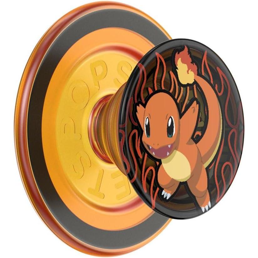 imagePopSockets PopGrip for MagSafe Magnetic Phone Grip amp Stand Swappable Top Secure Grip for iPhone MagSafe Cases Kickstand for HandsFree Viewing Wireless Charging Compatible Ghost GengarCharmander