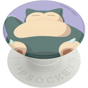 PopSockets PopGrip for MagSafe, Magnetic Phone Grip & Stand, Swappable Top, Secure Grip for iPhone MagSafe Cases, Kickstand for Hands-Free Viewing, Wireless Charging Compatible – Ghost Gengar(Snorlax Knocked)