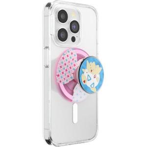 PopSockets PopGrip for MagSafe, Magnetic Phone Grip & Stand, Swappable Top, Secure Grip for iPhone MagSafe Cases, Kickstand for Hands-Free Viewing, Wireless Charging Compatible – Ghost Gengar(Topegi’s Charm)
