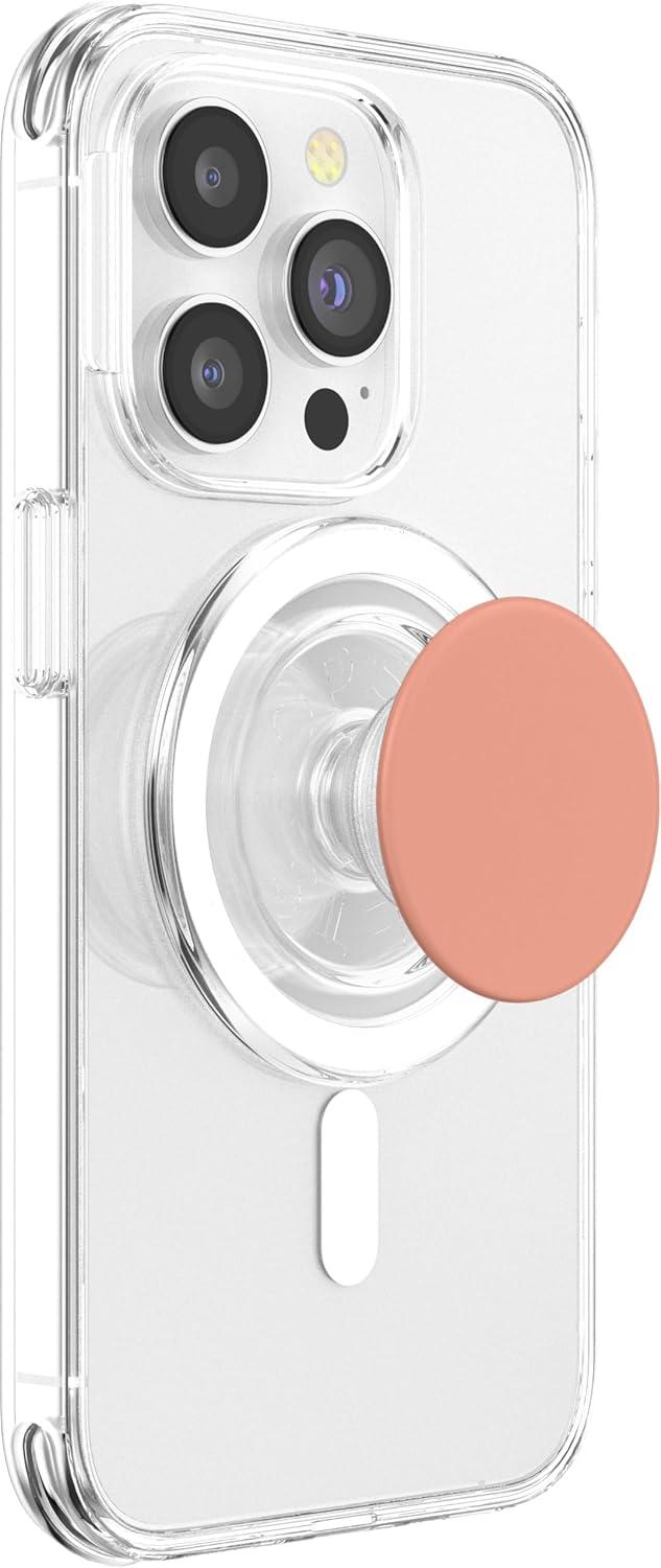 imagePopSockets Phone Grip Peach PopSockets PopGrip for MagSafeMagnetic PopGrip