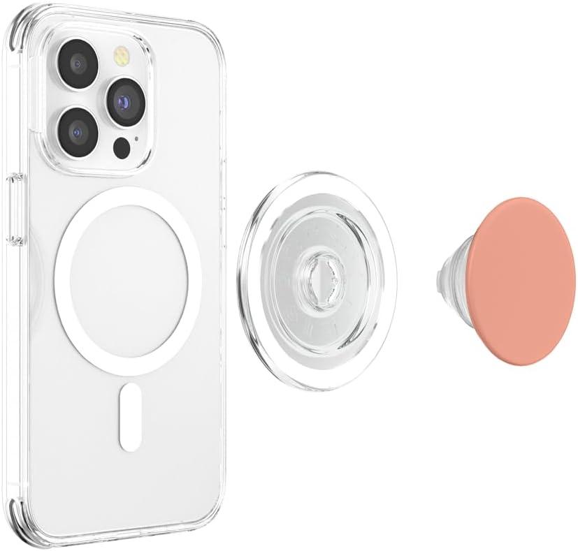 imagePopSockets Phone Grip Peach PopSockets PopGrip for MagSafeMagnetic PopGrip