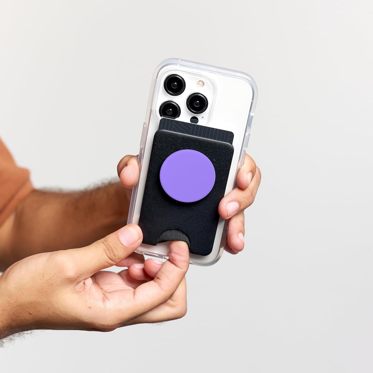 imagePopSockets Phone Grip True Purple PopSockets PopGrip for MagSafeMagnetic PopWallet