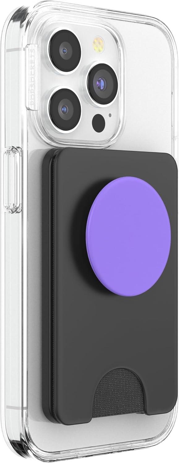 imagePopSockets Phone Grip True Purple PopSockets PopGrip for MagSafeMagnetic PopWallet