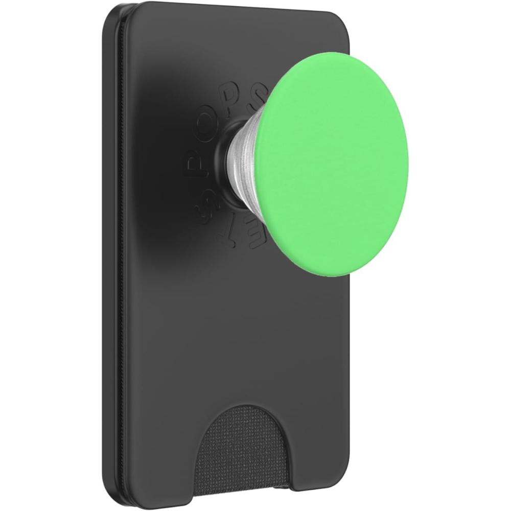 imagePopSockets Phone Grip Bright Green PopSockets PopGrip for MagSafeMagnetic PopWallet