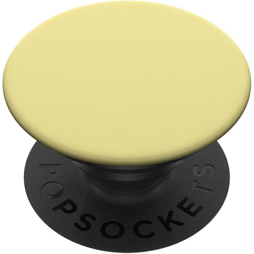 imagePopSockets Phone Grip  Butter Yellow PopSockets PopGrip for MagSafeAdhesive PopGrip