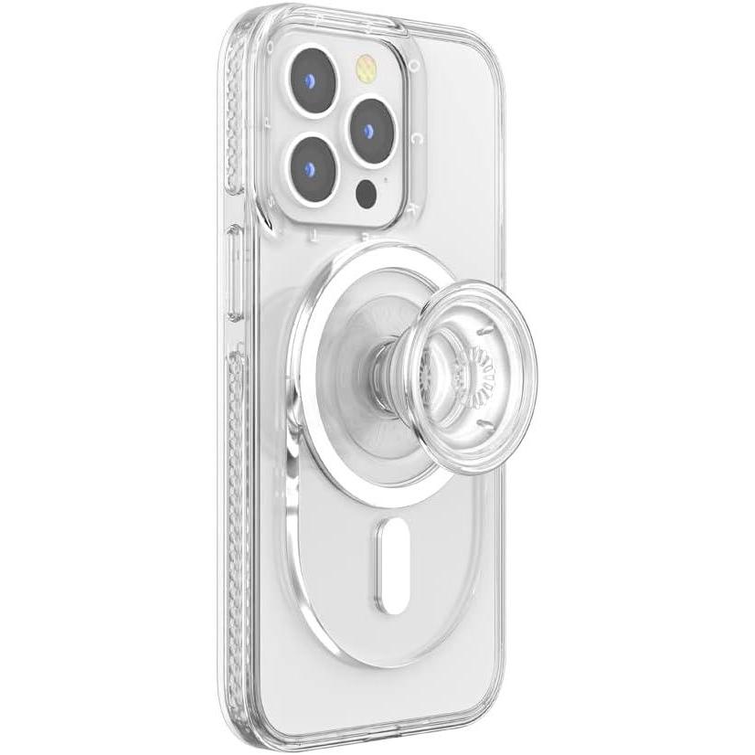 imagePopSockets Phone Grip Compatible with MagSafe Phone Holder Wireless Charging Compatible PillShaped Grip Gold LutzClear