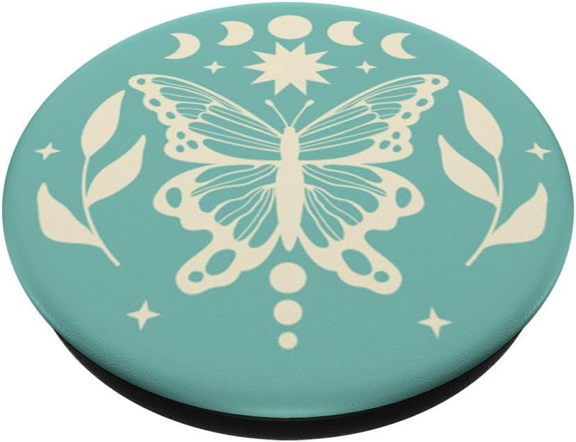 imagePopSockets Celestial Phone Grip Moonlight Wings PopSockets PopGrip for MagSafeAdhesive PopGrip
