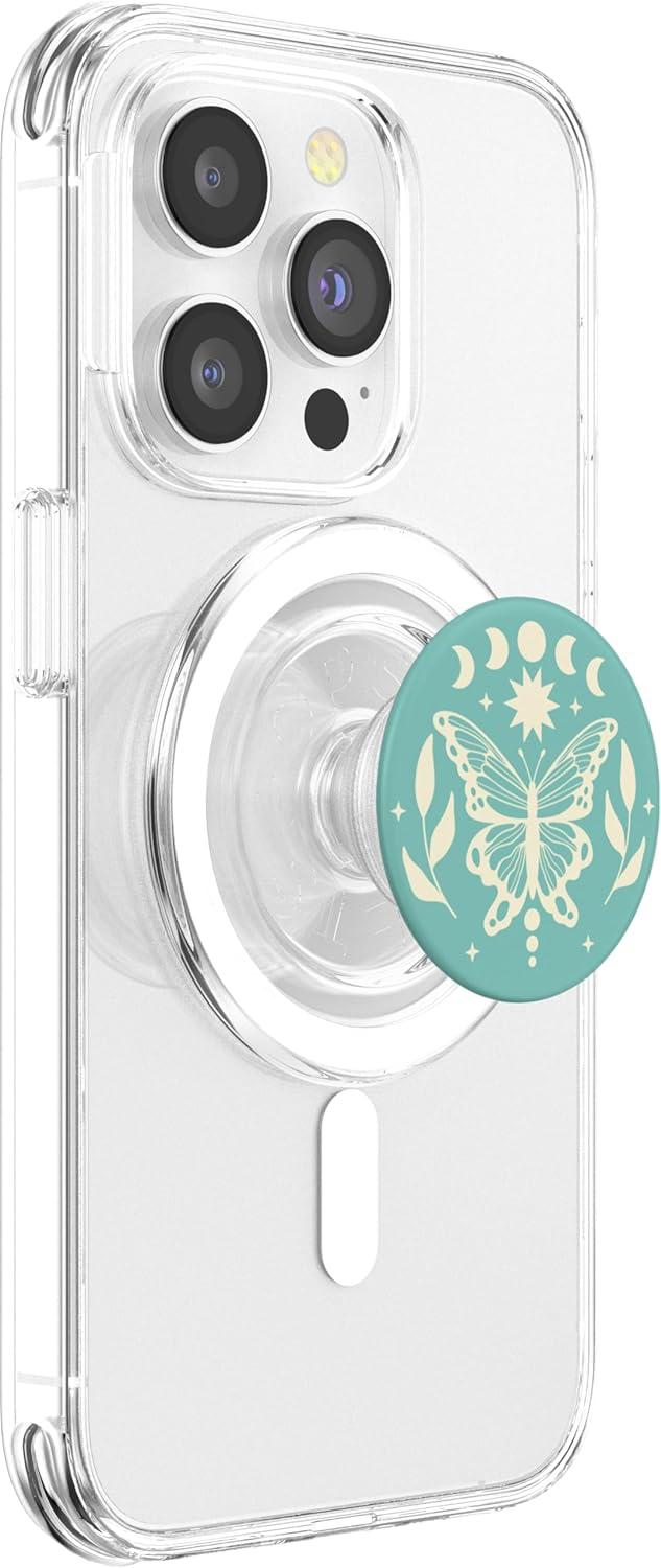 imagePopSockets Celestial Phone Grip Moonlight Wings PopSockets PopGrip for MagSafeMagnetic PopGrip