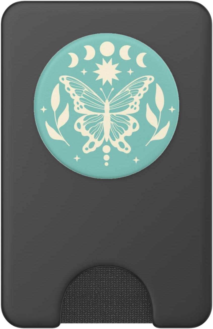 imagePopSockets Celestial Phone Grip Moonlight Wings PopSockets PopGrip for MagSafeMagnetic PopWallet
