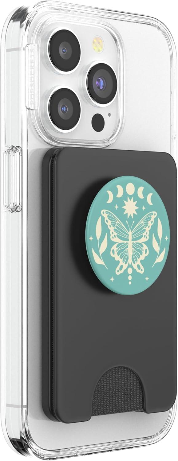 imagePopSockets Celestial Phone Grip Moonlight Wings PopSockets PopGrip for MagSafeMagnetic PopWallet