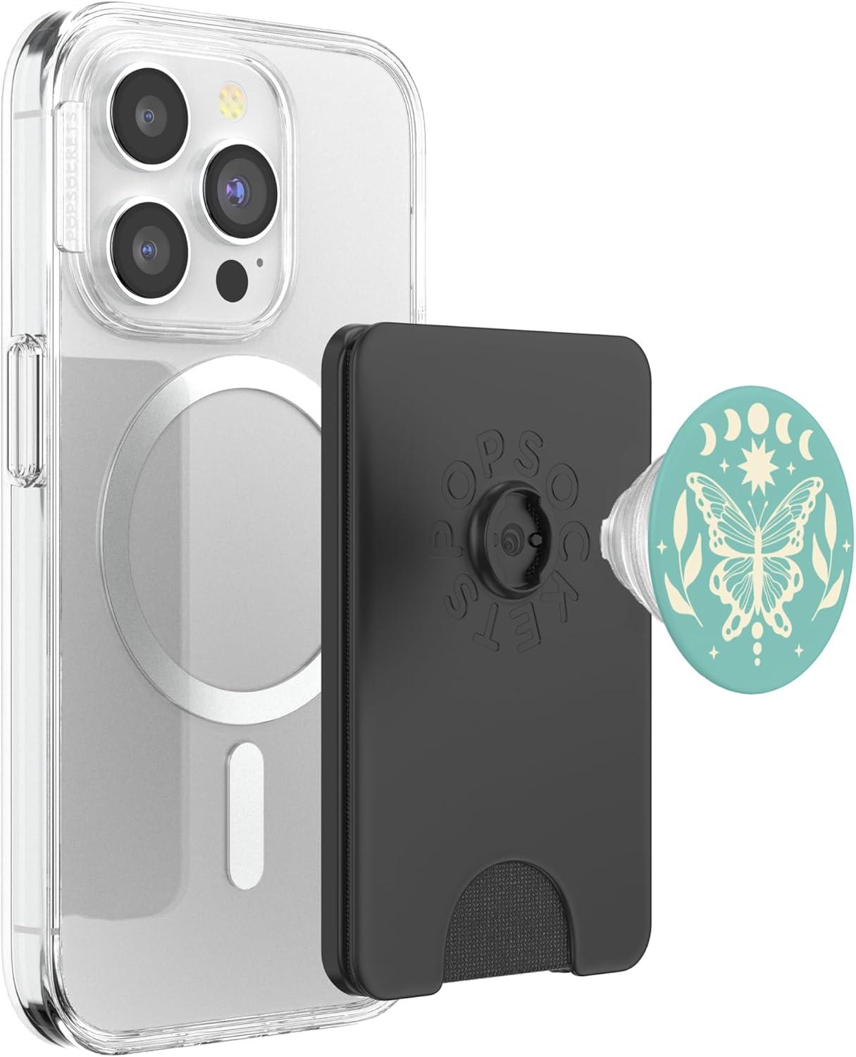 imagePopSockets Celestial Phone Grip Moonlight Wings PopSockets PopGrip for MagSafeMagnetic PopWallet