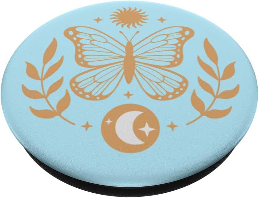 imagePopSockets Celestial Phone Grip Sun amp Moon Butterfly PopSockets PopGrip for MagSafeAdhesive PopGrip
