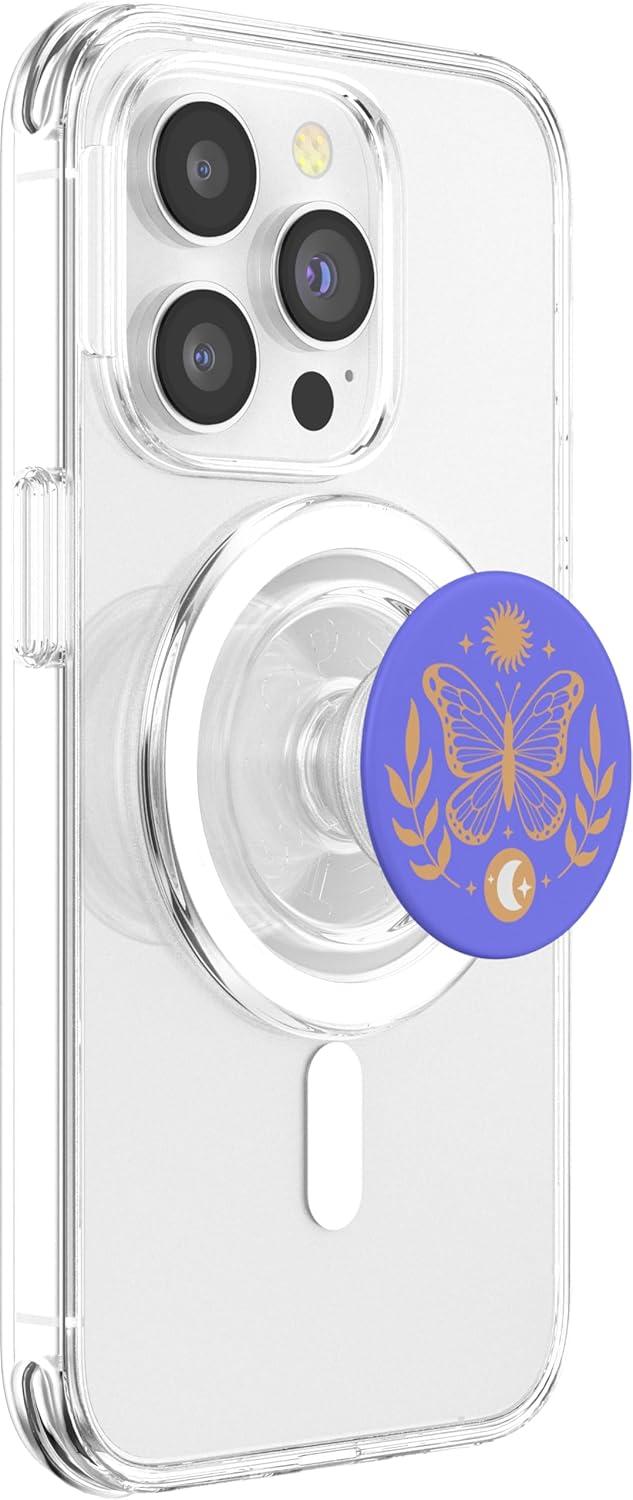 imagePopSockets Celestial Phone Grip Twilight Butterfly PopSockets PopGrip for MagSafeMagnetic PopGrip