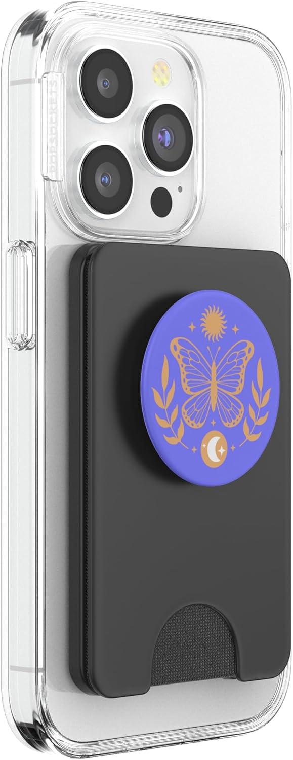 imagePopSockets Celestial Phone Grip Twilight Butterfly PopSockets PopGrip for MagSafeMagnetic PopWallet