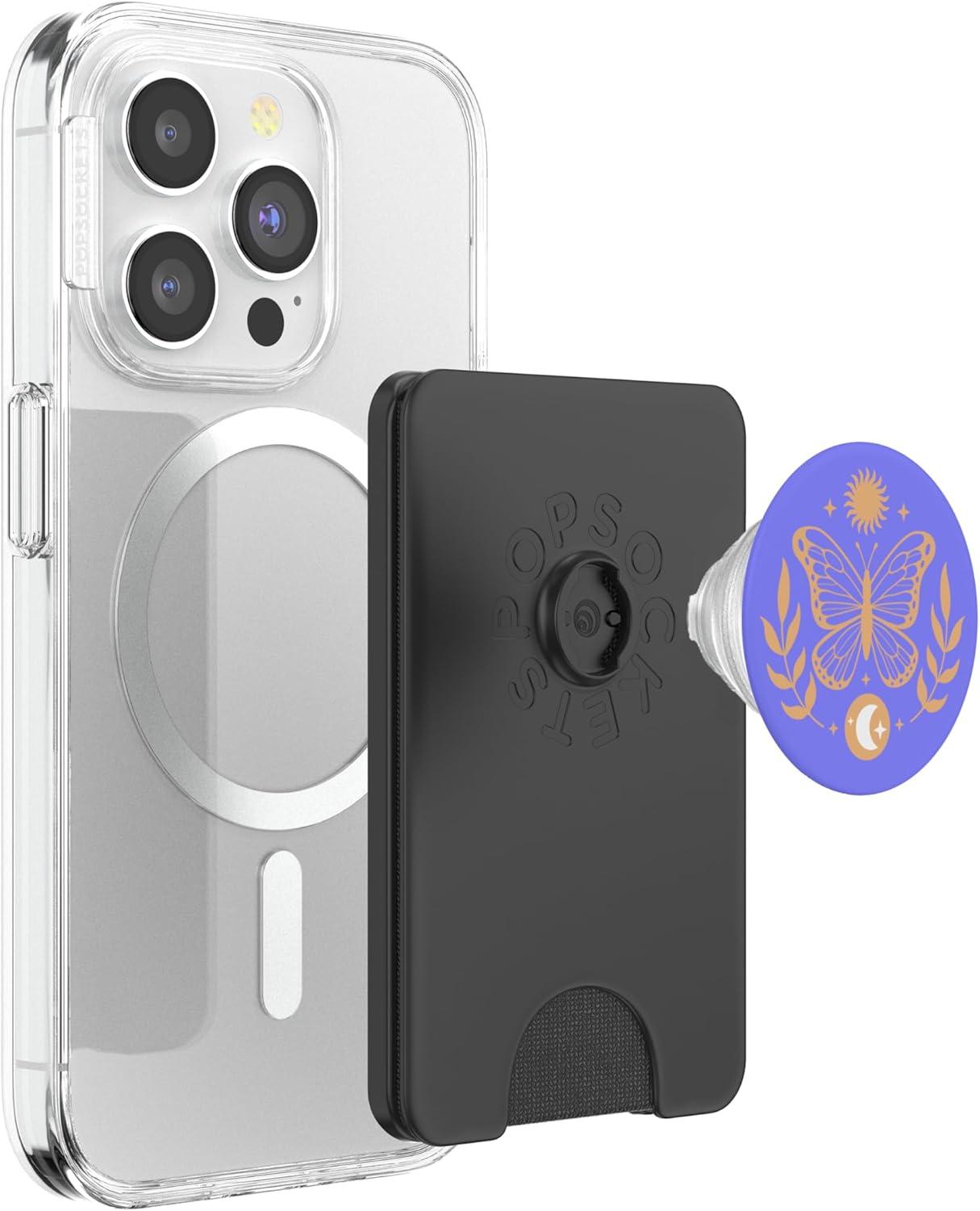 imagePopSockets Celestial Phone Grip Twilight Butterfly PopSockets PopGrip for MagSafeMagnetic PopWallet