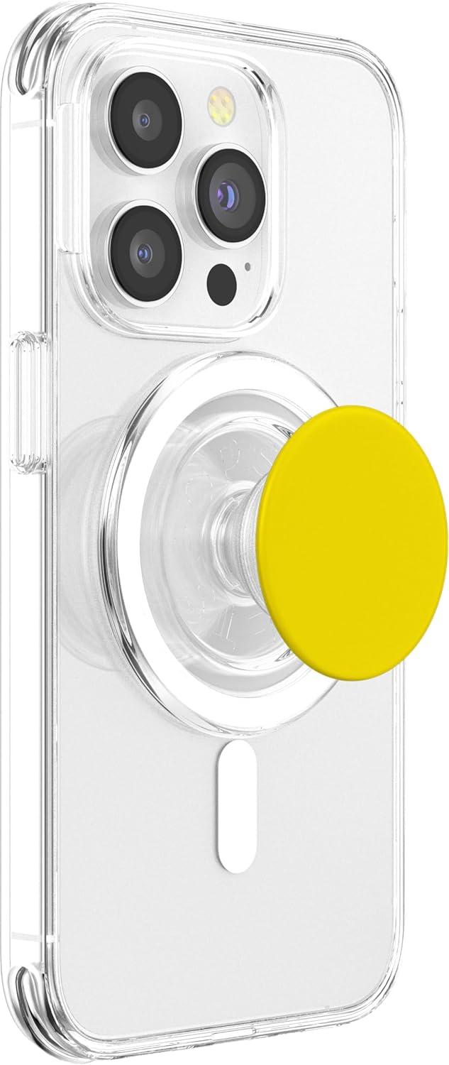 imagePopSockets Phone Grip Classic Yellow PopSockets PopGrip for MagSafeMagnetic PopGrip