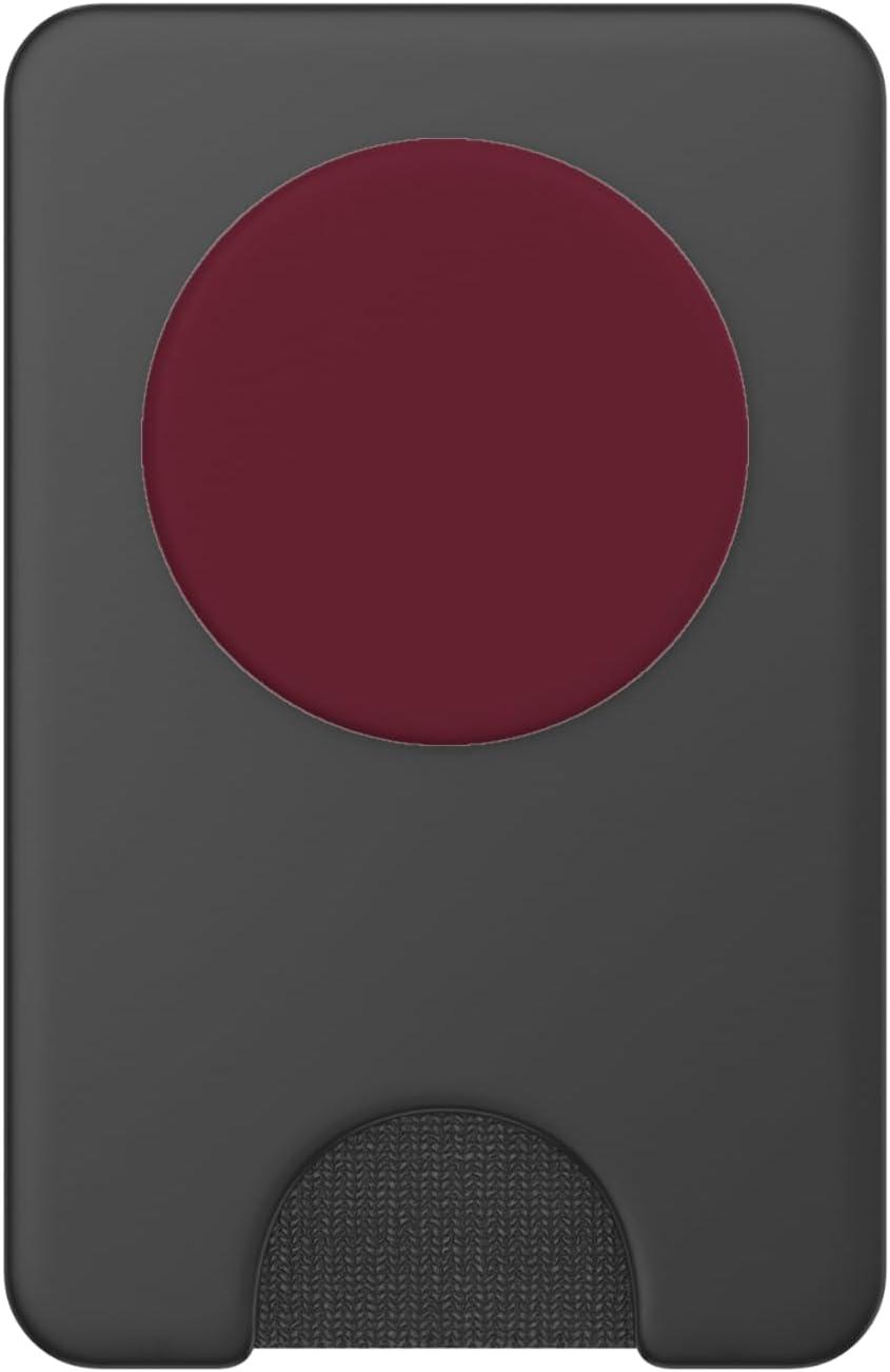 imagePopSockets Phone Grip Maroon PopSockets PopGrip for MagSafeMagnetic PopWallet