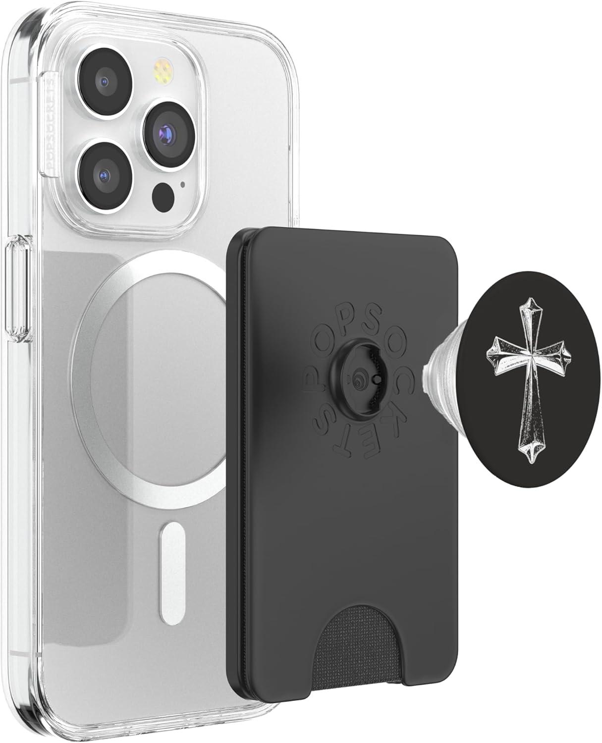 imagePopSockets Phone Grip Midnight Relic PopSockets PopGrip for MagSafeMagnetic PopWallet