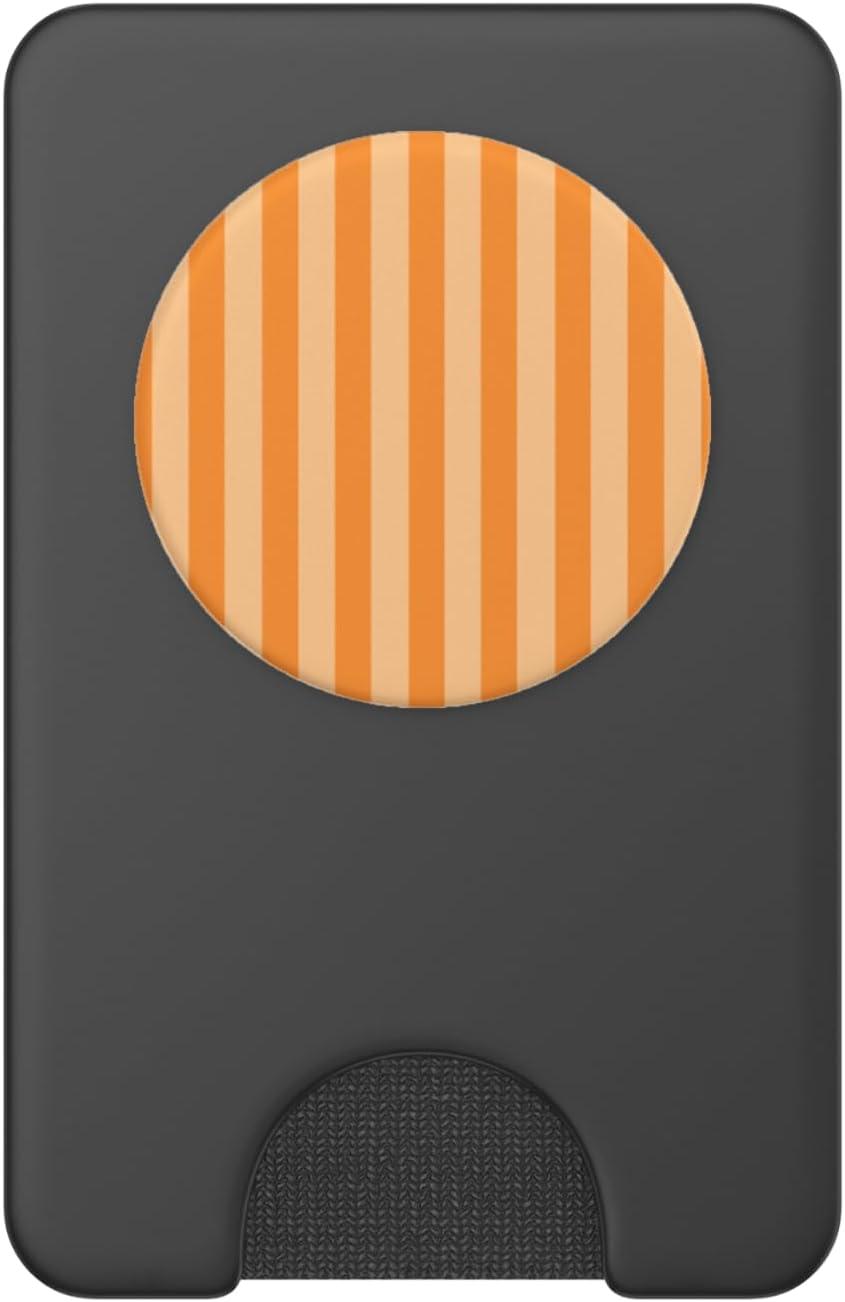 imagePopSockets Phone Grip Orange Stripe PopSockets PopGrip for MagSafeMagnetic PopWallet