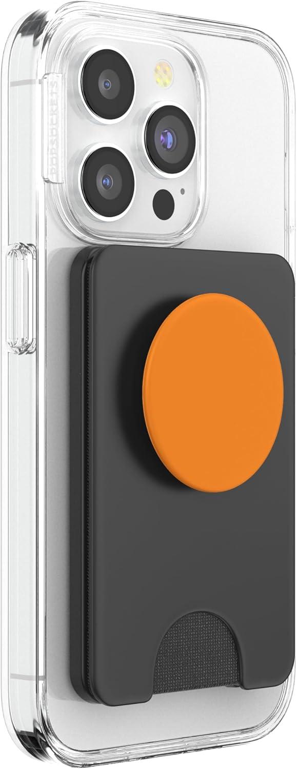 imagePopSockets Phone Grip True Orange PopSockets PopGrip for MagSafeMagnetic PopWallet