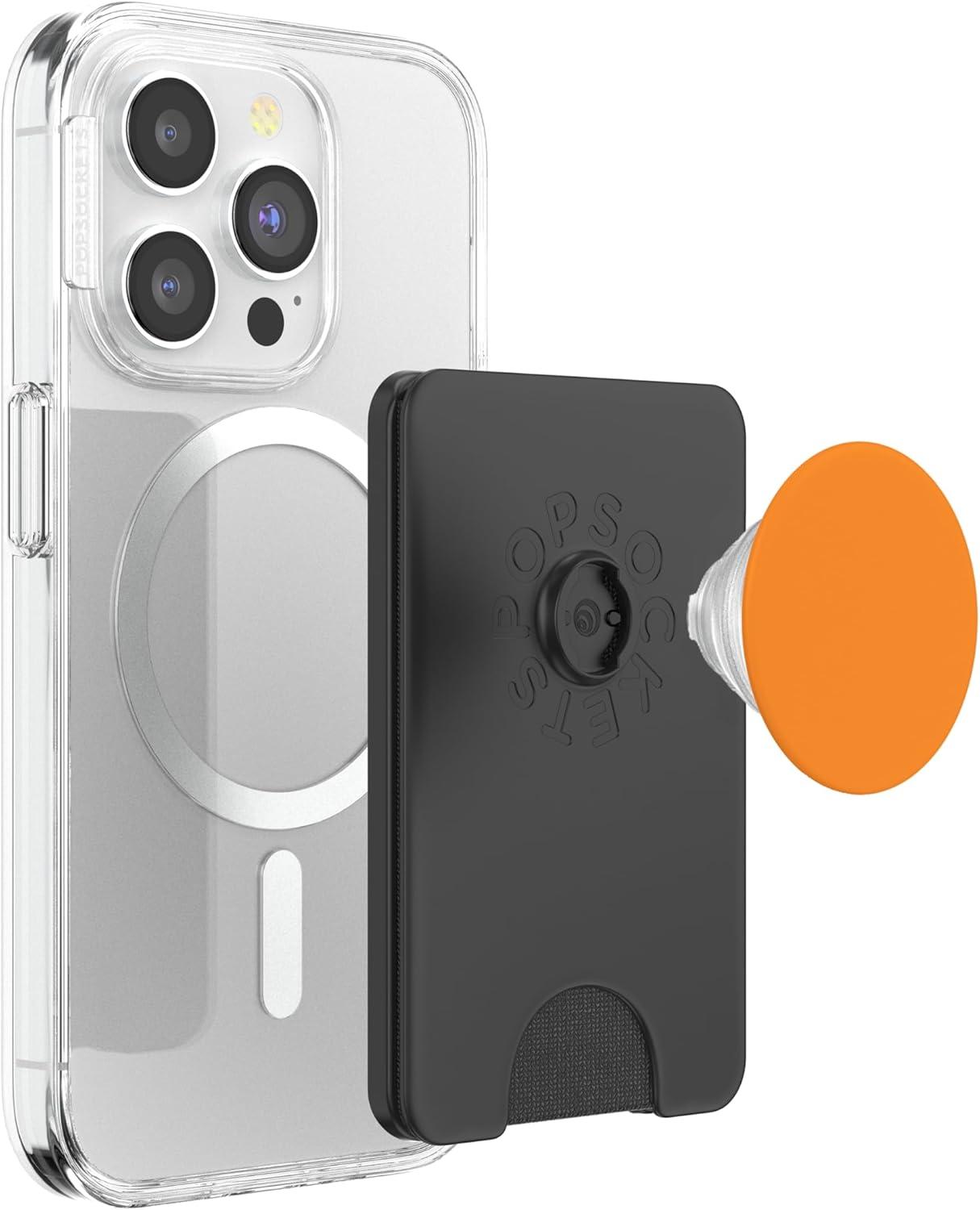 imagePopSockets Phone Grip True Orange PopSockets PopGrip for MagSafeMagnetic PopWallet