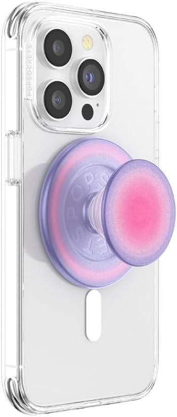 imagePopSockets Phone Grip for MagSafe Magnetic Holder Phone Stand Purple Enamel MosiacAura