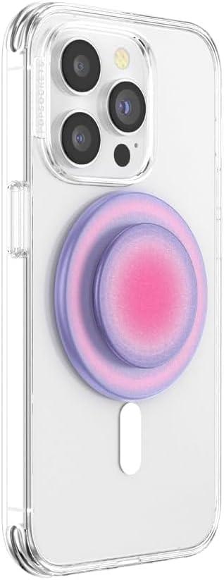 imagePopSockets Phone Grip for MagSafe Magnetic Holder Phone Stand Purple Enamel MosiacAura