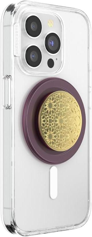imagePopSockets Phone Grip for MagSafe Magnetic Holder Phone Stand Purple Enamel MosiacEnamel Mosaic
