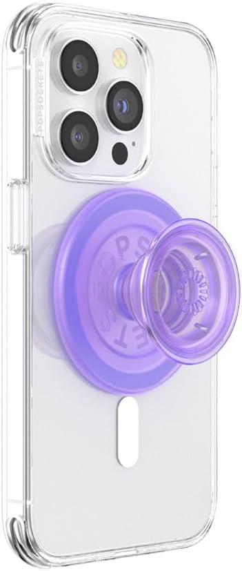 imagePopSockets Phone Grip for MagSafe Magnetic Holder Phone Stand Purple Enamel MosiacLavender